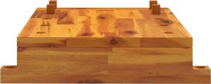 vidaXL Blat roboczy z imadłem, 52x44x9,5 cm, lite drewno akacjowe 4