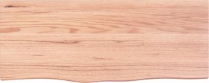 vidaXL Blat do łazienki, jasnobrązowy, 100x40x2 cm, lite drewno 3