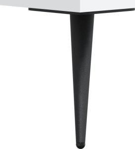 vidaXL Witrynka, biała, 69,5x34x180 cm, materiał drewnopochodny 12