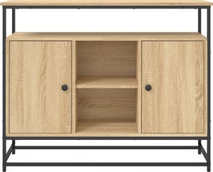 vidaXL Komoda, dąb sonoma, 100x35x80 cm 5