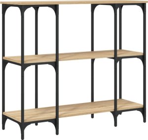 vidaXL Stolik konsolowy, dąb sonoma, 102x35x90 cm 2