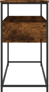 vidaXL Stolik konsolowy, przydymiony dąb, 100x40x75 cm 7