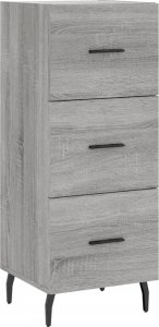 vidaXL Wysoka szafka, szary dąb sonoma, 34,5x34x180 cm 5