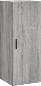 vidaXL Wysoka szafka, szary dąb sonoma, 34,5x34x180 cm 7