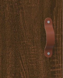 vidaXL Wysoka szafka, brązowy dąb, 34,5x34x180 cm 10