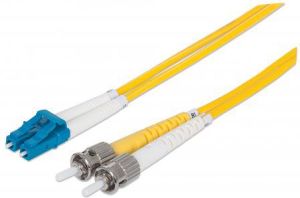 Intellinet Network Solutions Światłowód Krosowy, Duplex, Jednomodowy, LC/ST, 9/125µm, OS2, żółty, 2m (750011) 1