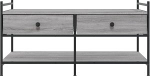 vidaXL Stolik kawowy, szary dąb sonoma, 99x50x50 cm 6