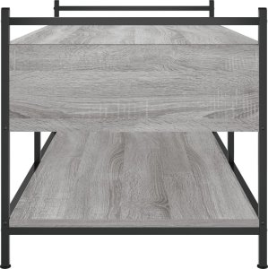 vidaXL Stolik kawowy, szary dąb sonoma, 99x50x50 cm 7