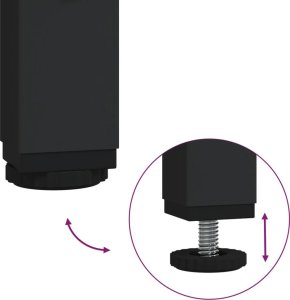 vidaXL Stolik kawowy, szary dąb sonoma, 99x50x50 cm 9