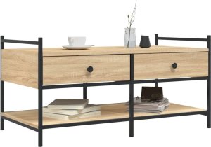 vidaXL Stolik kawowy, dąb sonoma, 99x50x50 cm 3