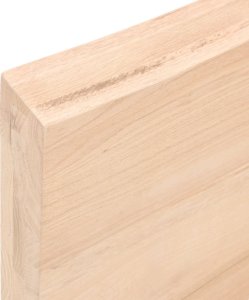 vidaXL Blat do łazienki, 60x50x(2-6) cm, surowe, lite drewno 7