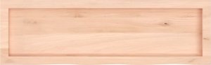 vidaXL Blat do łazienki, 100x30x(2-4) cm, surowe, lite drewno 4