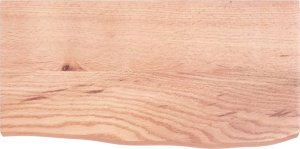vidaXL Blat do łazienki, jasnobrązowy, 60x30x(2-4) cm, lite drewno 3