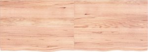 vidaXL Blat do łazienki, jasnobrązowy, 140x50x(2-4) cm, lite drewno 3