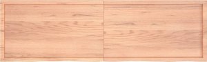 vidaXL Blat do łazienki, jasnobrązowy, 200x60x(2-4) cm, lite drewno 4
