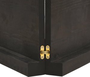 vidaXL Blat stołu, ciemnobrązowy, 120x60x(2-6) cm, lite drewno dębowe 7