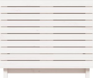 vidaXL Kosz na pranie, biały, 88,5x44x76 cm, lite drewno sosnowe 5