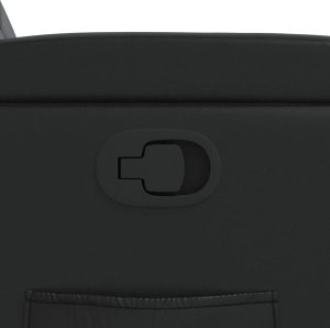 vidaXL Fotel rozkładany, czarny, sztuczna skóra 9