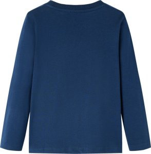 vidaXL Koszulka dziecięca z długimi rękawami, granatowa, 116 2