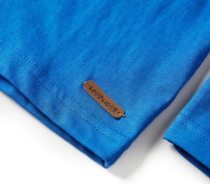 vidaXL Koszulka dziecięca z długimi rękawami, kobaltowoniebieska, 116 5