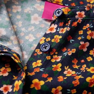 vidaXL Koszulka dziecięca ze stójką, granatowa, 128 4