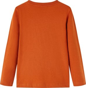 vidaXL Koszulka dziecięca z długimi rękawami, rdzawa, 104 2