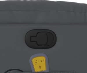 vidaXL Rozkładany fotel masujący, szary, obity sztuczną skórą 10