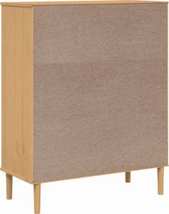 vidaXL Szafka SENJA, imitacja rattanu, brązowa, 90x40x112 cm, sosnowa 8