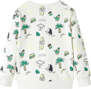 vidaXL Bluza dziecięca, delikatne ecru, 140 2