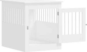 vidaXL Kojec dla psa, biały, 64,5x80x71 cm 6