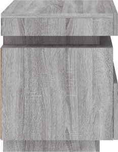 vidaXL Szafka nocna z LED, szary dąb sonoma, 40x39x48,5 cm 8