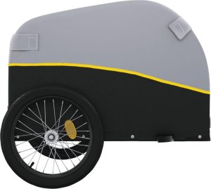 vidaXL Przyczepka rowerowa, czarno-żółta, 30 kg, żelazo 7