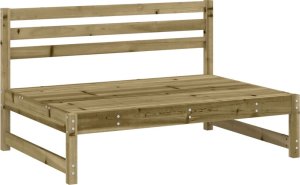 vidaXL Sofa środkowa do ogrodu, 120x80 cm, impregnowane drewno sosnowe 2