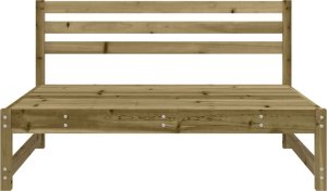 vidaXL Sofa środkowa do ogrodu, 120x80 cm, impregnowane drewno sosnowe 3