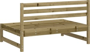 vidaXL Sofa środkowa do ogrodu, 120x80 cm, impregnowane drewno sosnowe 5