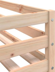 vidaXL Dziecięce łóżko na antresoli, różowe zasłonki, 80x200 cm 11