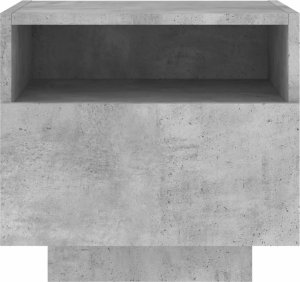 vidaXL Szafka nocna z oświetleniem LED, szarość betonu, 40x39x37 cm 7