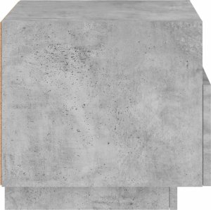 vidaXL Szafka nocna z oświetleniem LED, szarość betonu, 40x39x37 cm 8