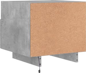vidaXL Szafka nocna z oświetleniem LED, szarość betonu, 40x39x37 cm 9