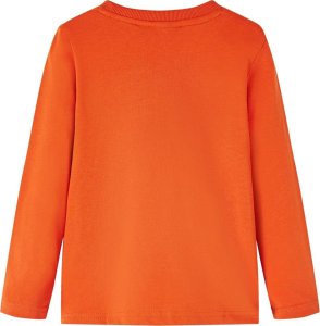 vidaXL Koszulka dziecięca z długimi rękawami, pomarańczowa, 116 2