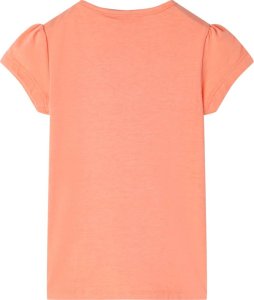 vidaXL Koszulka dziecięca, neonowy pomarańcz, 128 2