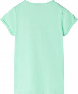 vidaXL Koszulka dziecięca, jasnozielona, 92 2
