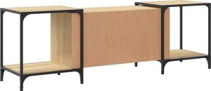 vidaXL Szafka pod telewizor, dąb sonoma, 153x37x50 cm 6