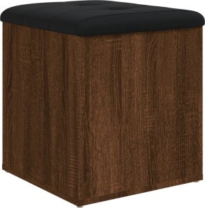 vidaXL Ławka ze schowkiem, brązowy dąb, 42x42x45 cm 2