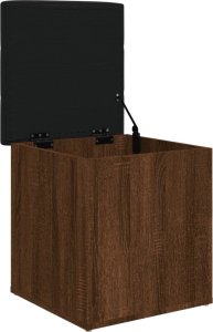 vidaXL Ławka ze schowkiem, brązowy dąb, 42x42x45 cm 4