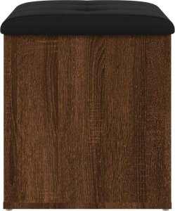 vidaXL Ławka ze schowkiem, brązowy dąb, 42x42x45 cm 5