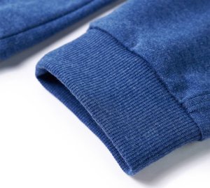 vidaXL Dziecięce spodnie dresowe, ciemnoniebieskie, 116 6