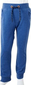 vidaXL Dziecięce spodnie dresowe, ciemnoniebieskie, 116 9