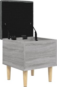 vidaXL Ławka ze schowkiem, szary dąb sonoma, 42x42x46 cm 4