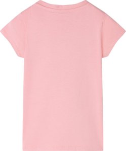 vidaXL Koszulka dziecięca z krótkimi rękawami, różowa, 140 2